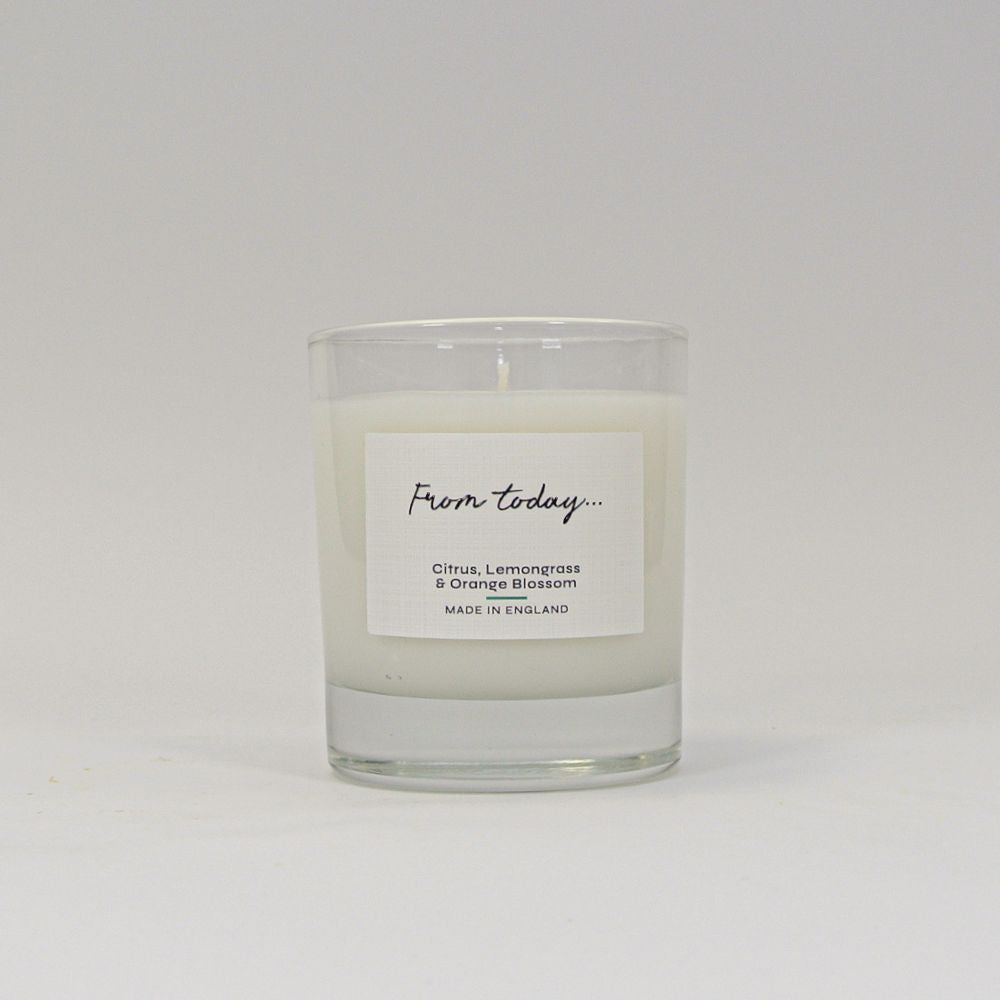 Luxury 1 wick candle, Citrus, Lemongrass & Orange Blossom