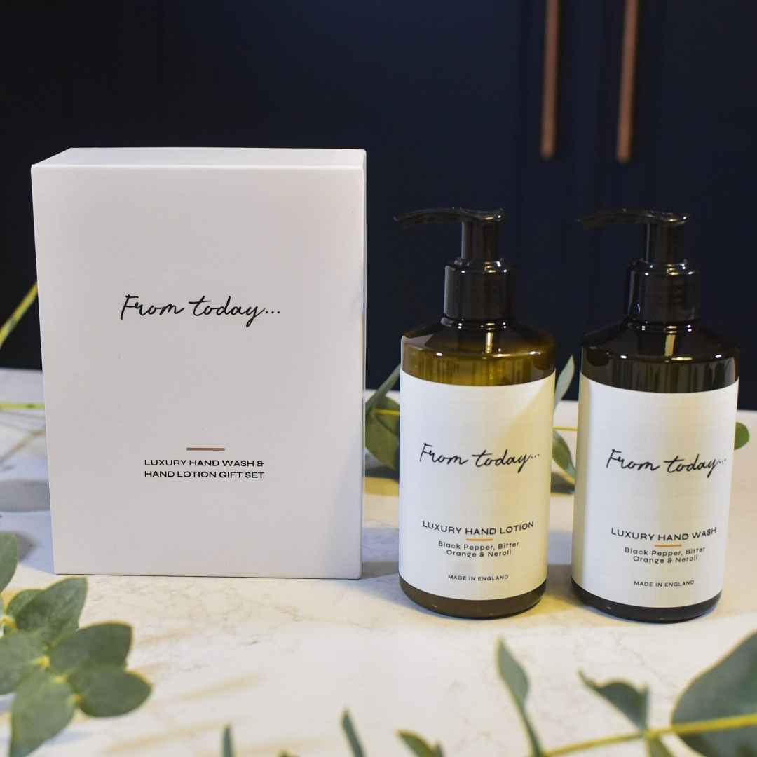 Black Pepper, Bitter Orange & Neroli hand wash & hand lotion duo