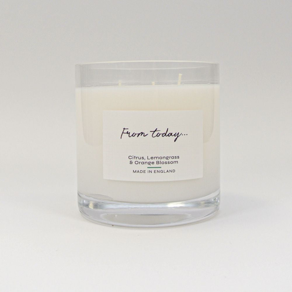 Luxury Citrus, Lemongrass & Orange Blossom Three Wick Candle