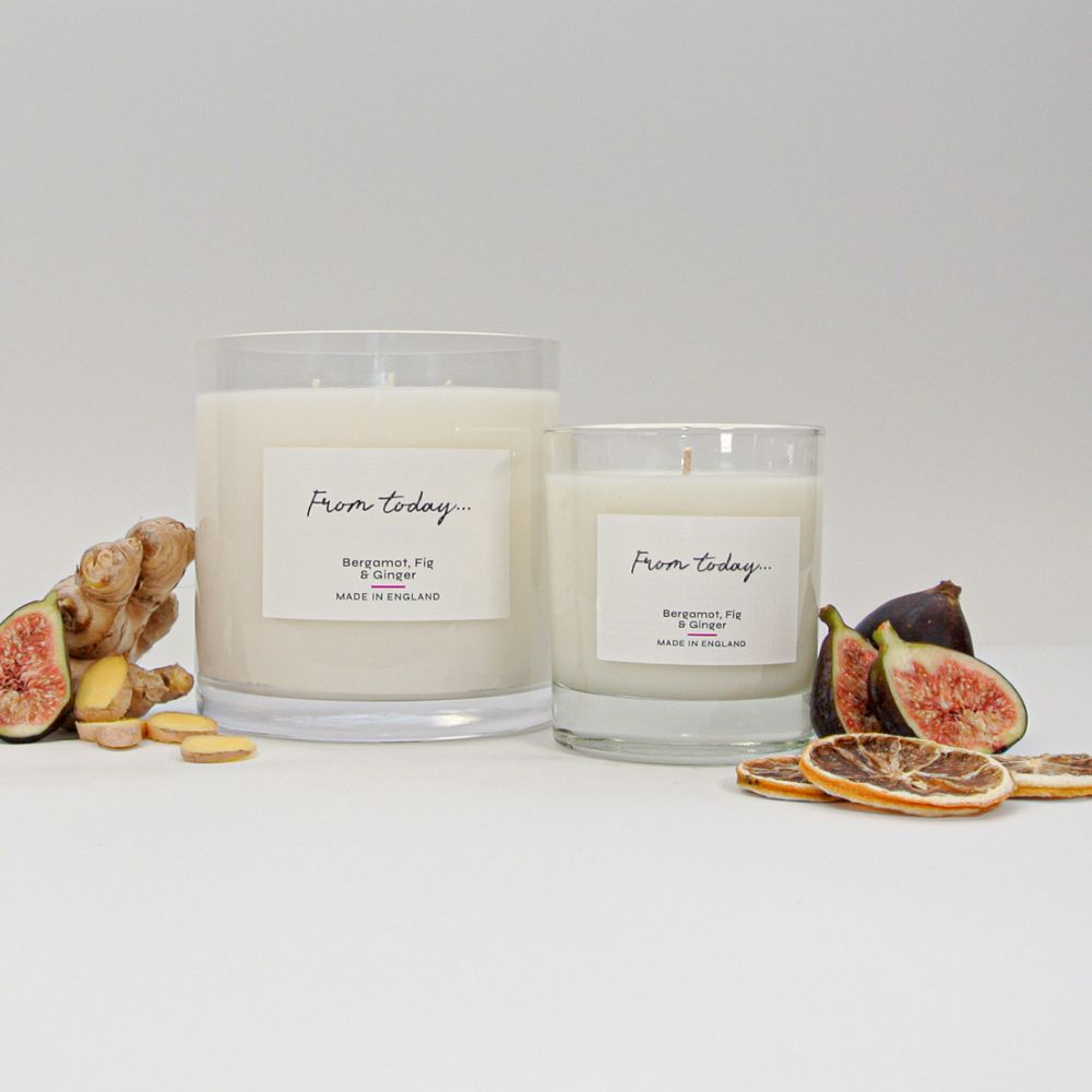 Bergamot, Fig and Ginger Candle Duo Set
