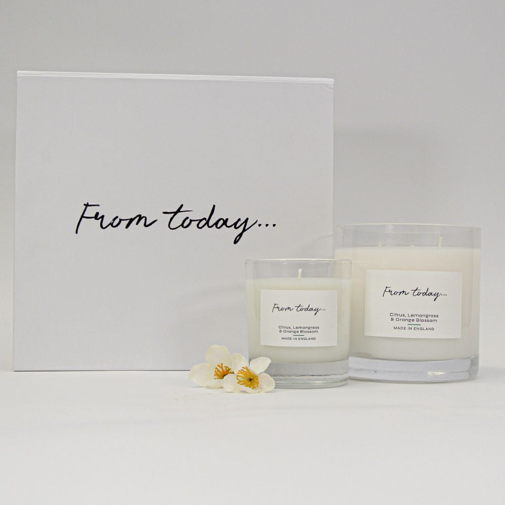 Citrus, Lemongrass and Orange Blossom 200g and 740g Candle