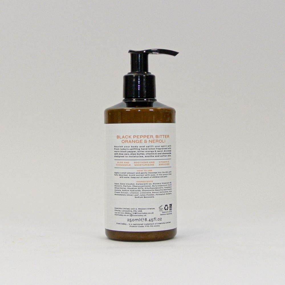 Back of the Black Pepper, Bitter Orange & Neroli Hand Lotion