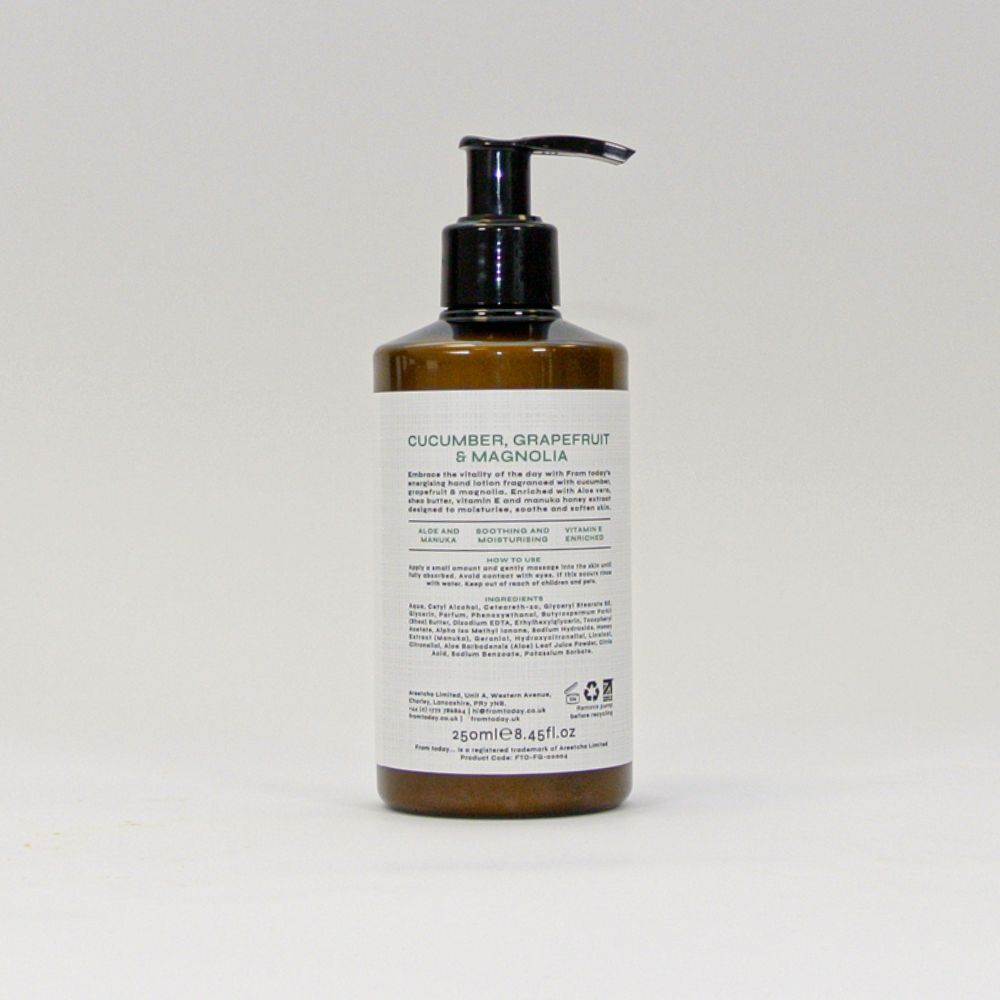 Back of Cucumber, Grapefruit & Magnolia Hand Lotion