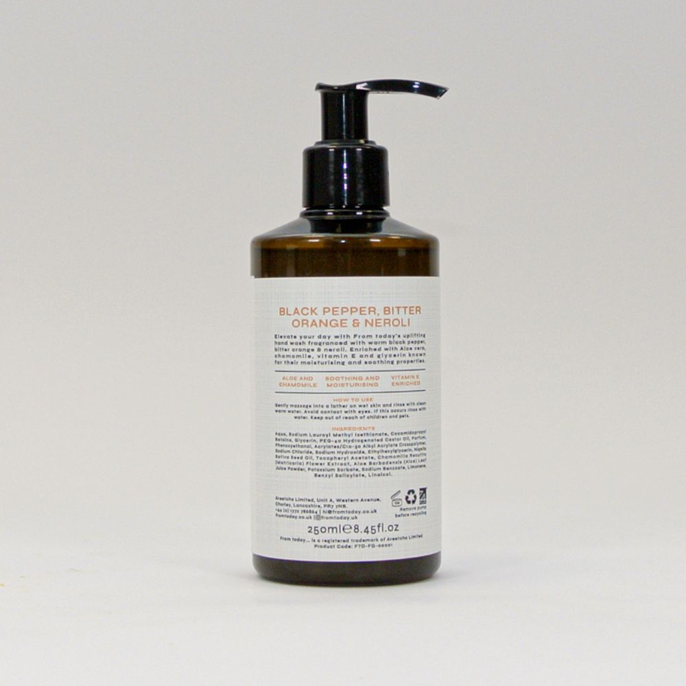 Back of Black Pepper, Bitter Orange & Neroli Hand Wash