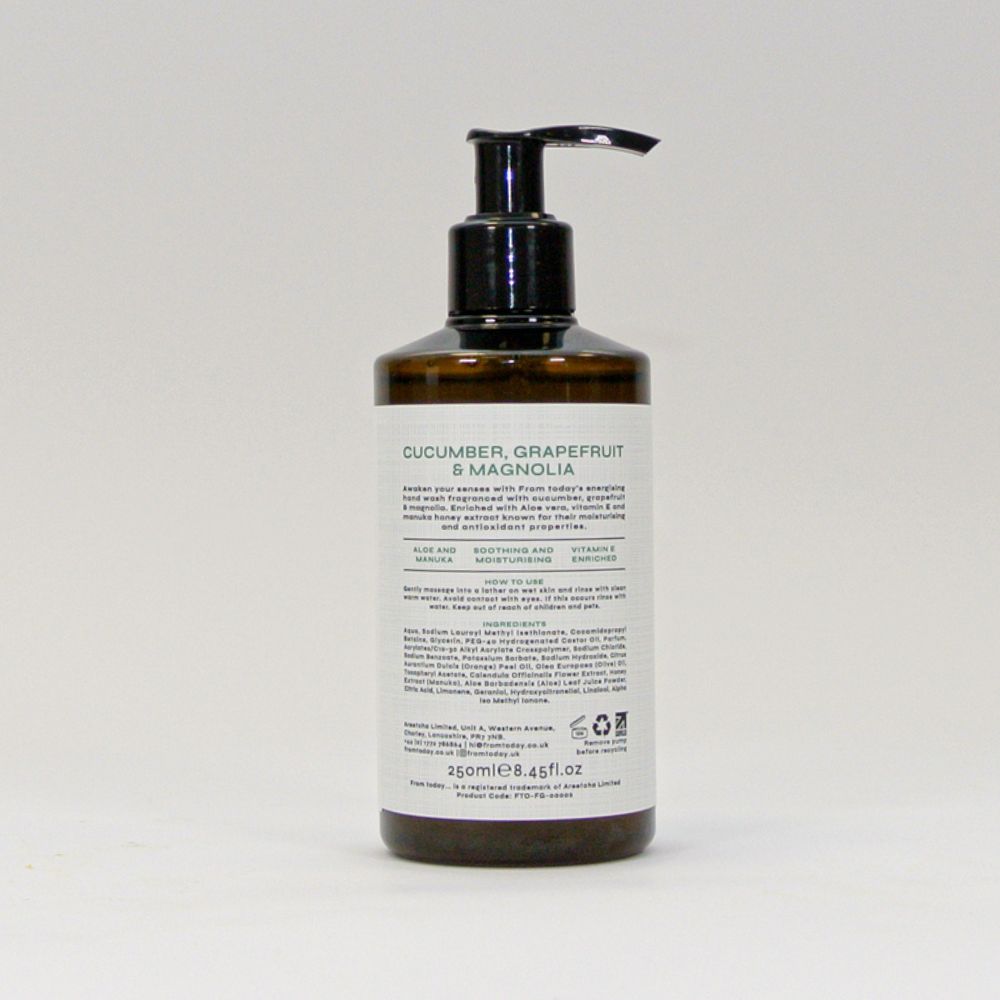 Back of Cucumber, Grapefruit and Magnolia Hand Wash